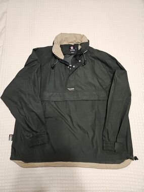 Vintage Chaps Ralph Lauren Jacket Mens XL Anorak Hooded Pullover Windbreaker